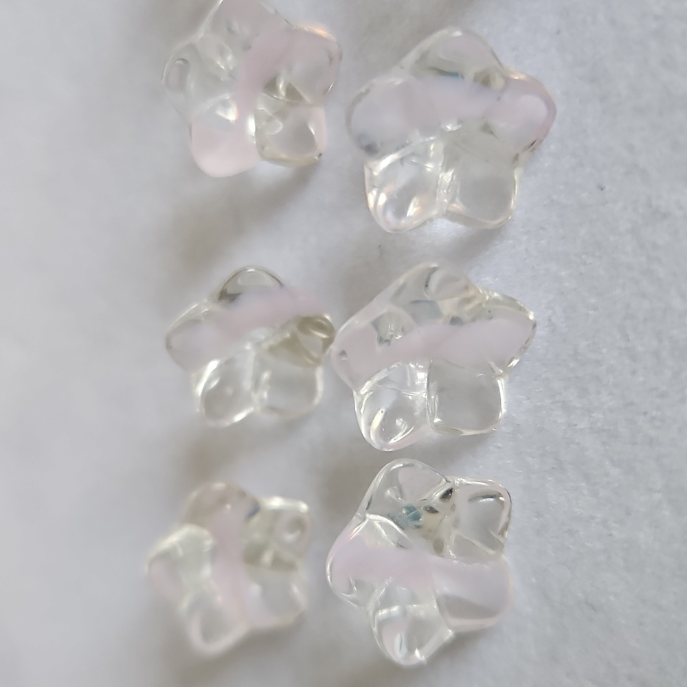 Vintage Glass Lamp Work Flower Beads